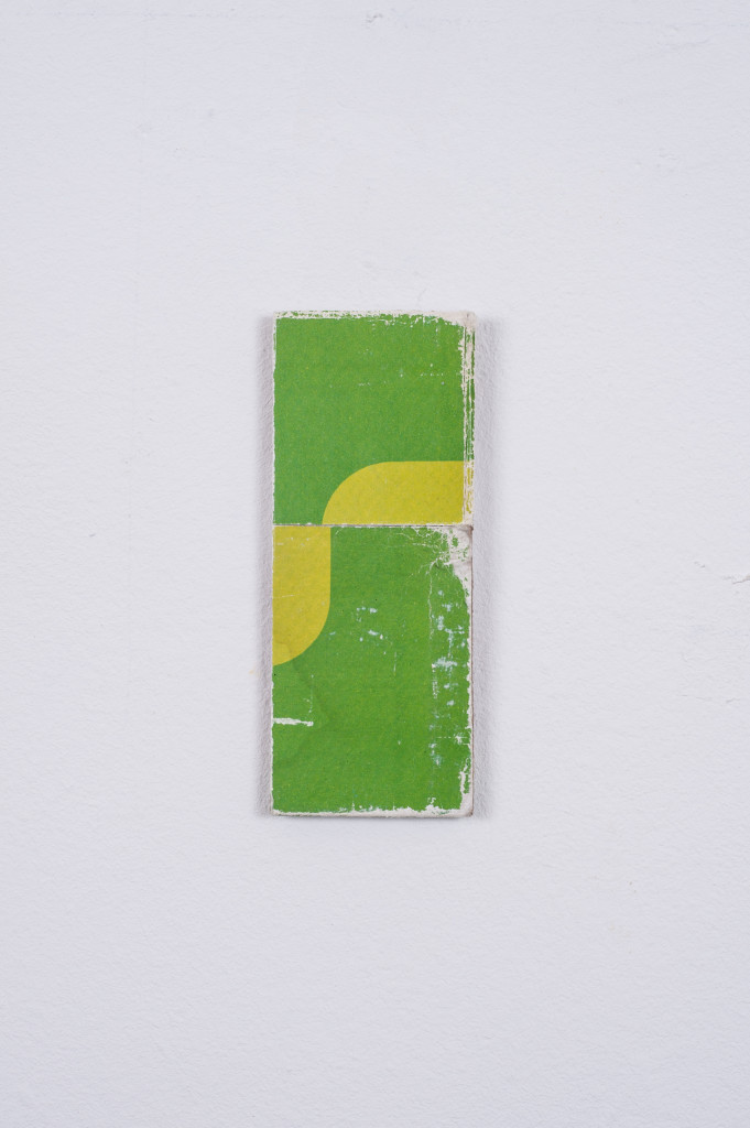 Yellow / Green, 2014, Collage, 8.9cm x 3.6cm