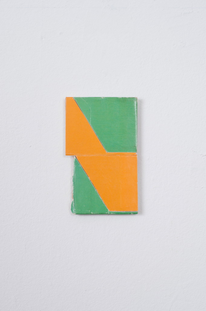 Orange / Green, 2014, Collage, 7.8cm x 4.7cm
