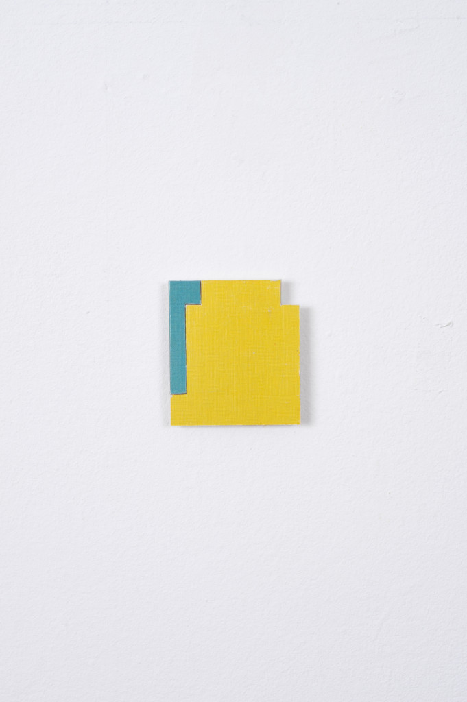 Blue / Yellow, 2013, Collage, 4.8cm x 4.2cm